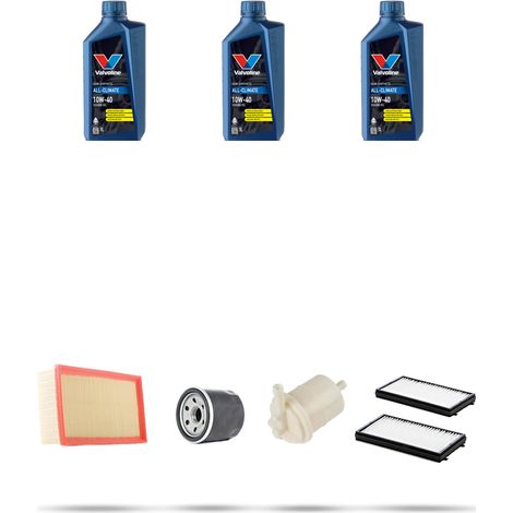 Kit tagliando 4 FILTRI e 3L OLIO compatibile con Hyundai Accent (LC) II 1.6i 77kw dal 2003 (1/5)