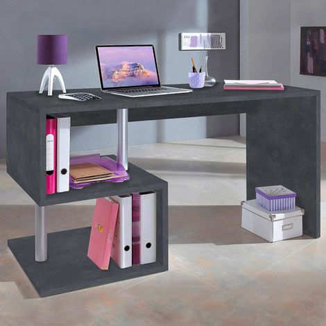 Bureau design moderne travail études 140x60 Anthracite Esse 2 Report