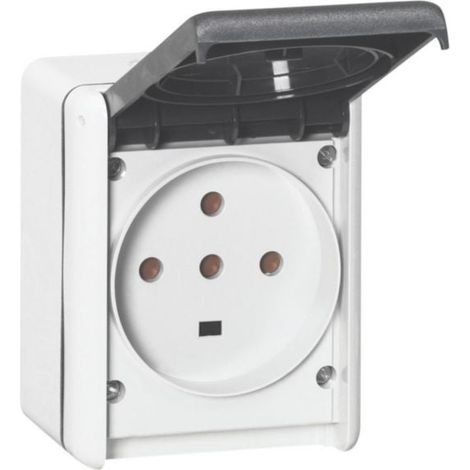 Prise étanche 3P+T+N 32A Plexo complet IP55 saillie - 055877