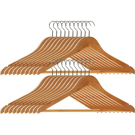 Premier Housewares Wooden Clothes Hangers - Set of 20 (1/5)