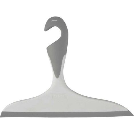 pair Raclette de douche, raclette salle de bain Loano, avec crochet de suspension, Plastique, L23x17 cm, Gris (1/4)