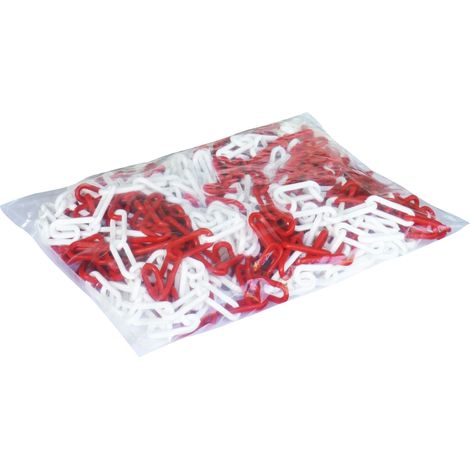Catena in plastica rossa e bianca 25 m - Ø 8 mm OUTIFRANCE