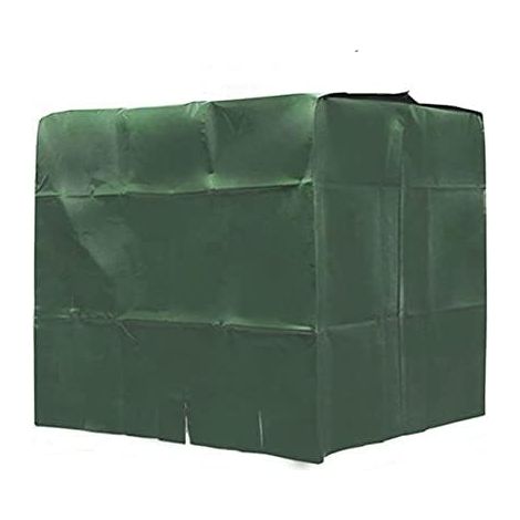 300L IBC tank cover, 81x61x100 cm, 210D Oxford waterproof dustproof outdoor cover, green