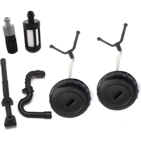 Set di 2 tappi serbatoio olio per motosega 017 018 019T MS170 MS170C MS180 MS180C MS190 MS190T MS191 MS191T MS210 MS210C n. 1130 350 0500 (1/5)