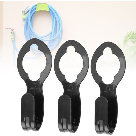 Schlauchhalter, Wandhalterung oder Wasserhahnhalter, 3-teiliges Set, tragbar, ABS (22 cm) (1/5)