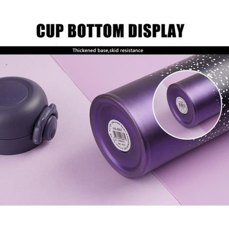 Bouteille Isolante - - 500ml - Acier Inoxydable 304 - Violet - Résistance aux Rayures (1/4)