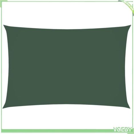 Voile de parasol - FAFEICY - 135477 - Rectangulaire 2x4 m - Tissu Oxford PU - Vert foncé (1/5)