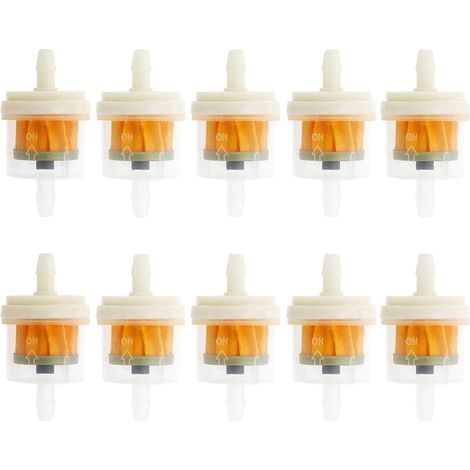 10 Pièces Filtres à Essence,Filtre à Carburant Moto,Filtre à Carburant Universel,Pipe En Ligne Filtre a Essence,Gaz Carburant Filtre,À Tuyau Carburant Filtre (1/5)