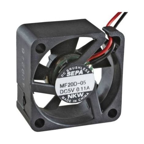 SEPA MF20C05L Ventola assiale 5 V/DC 1.3 m³/h (L x L x A) 20 x 20 x 8 mm