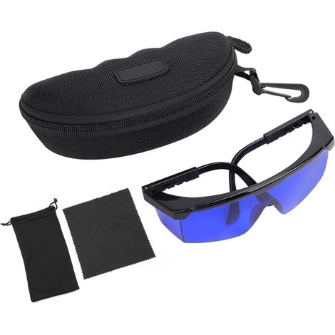 Lunettes cherche-balles de golf verres bleus protection UV étui de rangement (1/5)