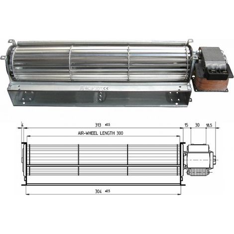 Ventilatore tangenziale stufa pellet TGA 60/1-300/30 EMMEVI FERGAS NORDICA 50w