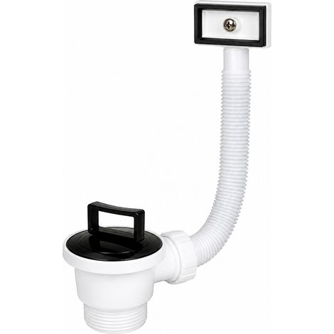 Piletta Scarico Lavello Ø70 mm 1½ con Troppo Pieno Flessibile (1/5)