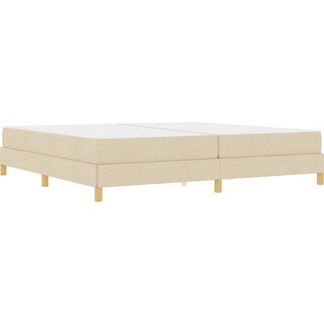 Maison Exclusive - Cama tipo Box Spring con colchón Crema 200 x 2 (1/5)