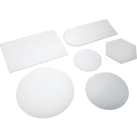 Lot de 6 stickers muraux miroir acrylique formes originales, déco adhésive pour fond de mur salon bureau (1/5)