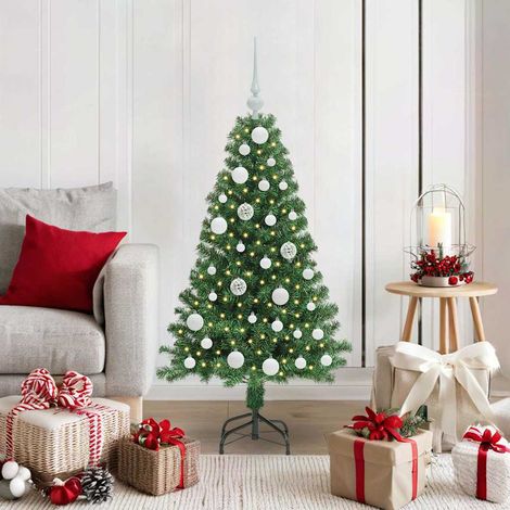 vidaXL Artificial Christmas Tree with 150 LEDs with Stand Green 120 cm (1/5)