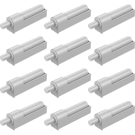 Amortisseur Porte Placard Lot de 12, Amortisseur de Porte avec Tête en Caoutchouc Souple, Fermeture Douce et Silencieuse pour Armoires, Tiroirs et Portes, Réduction du Bruit (1/4)