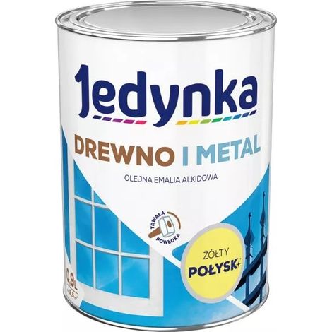 Alkyd-Emaille für Holz und Metall gelb 0,9L - 5EMAL.ŻÓJ0.9