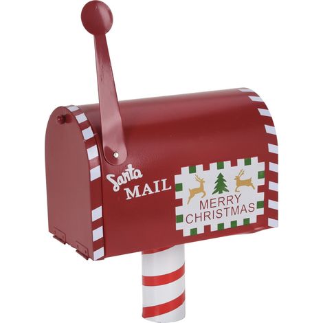 Casella postale Natalizia, con lettera e scompartimento, decorazione da 23 x 26 cm (1/3)