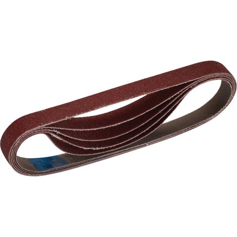 Draper Detail Sanding Sheet 40G/120 Grit Cloth Sanding Belt, 10 x 330mm, Pack of 5