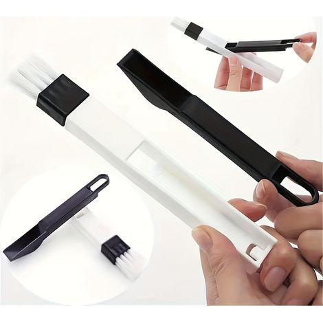 Ensemble de 5 brosses de nettoyage pour fentes de fenêtre, brosses de nettoyage pour espaces étroits, salon, chambre, extérieur, salle de bain, cuisine (1/2)