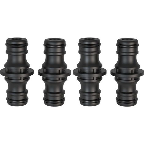 Kupplung, 4-teilig, 1/2"-Gartenschlauchanschluss – Verbindungsstück für eine sichere Schlauchverbindung, verbindet zwei Schläuche zur Verlängerung