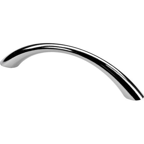 Hettich Möbelgriff Zinkdruckguss silber 10,0 x 112,5 x 26,5 mm - 1 Stück Filzgleiter & Möbelgriffe