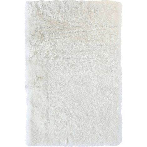 Tapis moderne ivoire élégant et confortable - Ivoire soyeux et brillant (1/5)