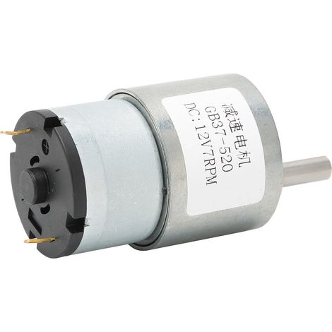 DC12V Getriebemotor Mikro-Untersetzungsgetriebe Maschinenzubehör 7 U/min GB37 520 (1/5)