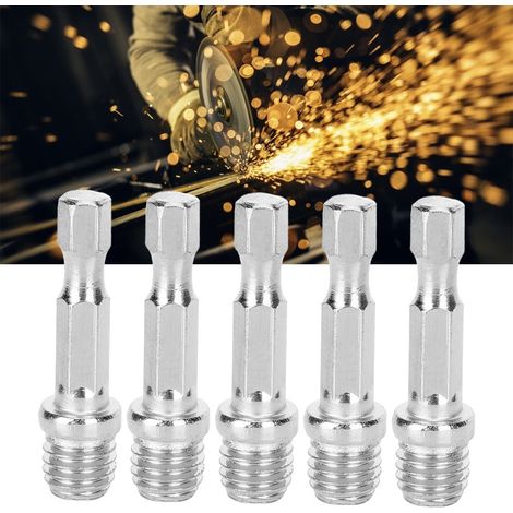 Adaptateur de tige de connexion pour perceuse électrique, lot de 5, pour vis et disque de conversion M10 (1/5)
