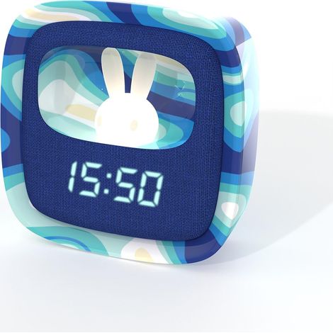 Mob wecker mit licht billy clock blue wave
