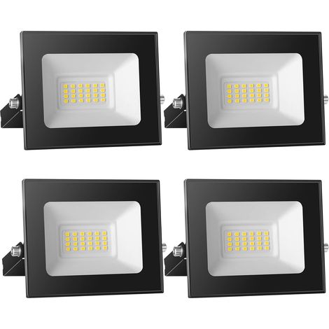 Spot LED 12V DC, 20W Superlight LED Projecteur IP65 étanche, 6000K Blanc froid LED Applique murale extérieure, 2000LM LED Projecteur Idéal pour jardin, cour, terrasse, garage,4-pièces (1/5)