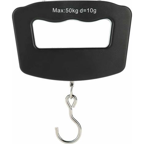 Digitale Gepäckwaage 50 kg/10 g, Reisegepäckwaage, tragbare Gepäckwaage, Angelwaage, Kofferwaage für Reisen, Einkaufen und Zuhause (1/5)