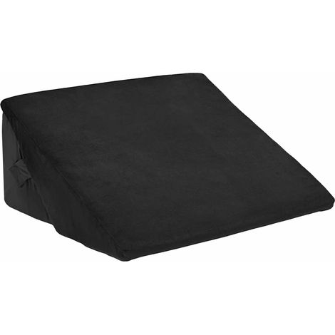Almohada en forma de cuña Negro 55 x 55 x 26 cm vidaXL