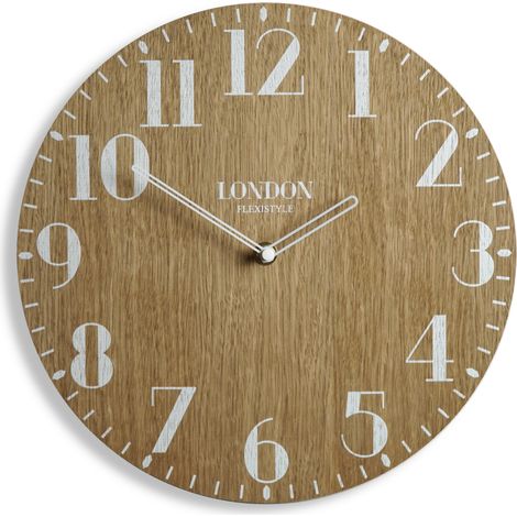 Reloj de pared de madera retro londinense de 30 cm para salón (1/5)