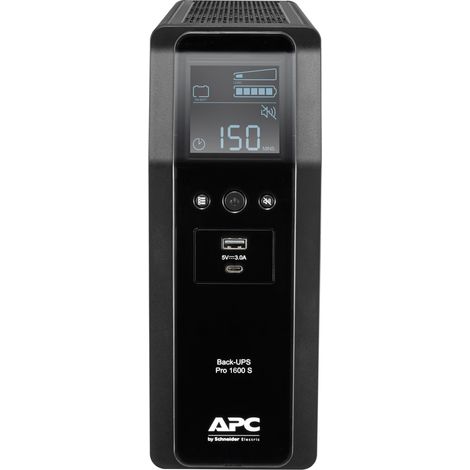 APC Back UPS Pro BR 1600VA, Sinewave,8 Outlets, AVR, LCD interface (1/5)