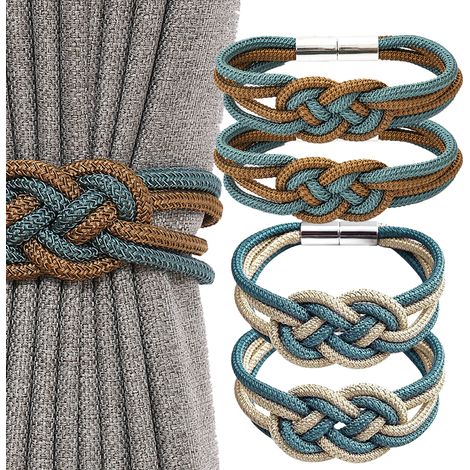 Rideaux magnétiques pour la décoration intérieure, lot de 4, pour la maison et la chambre (1/5)