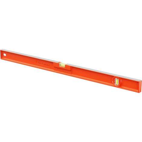 Stanley – Niveau à bulle rectangulaire antichoc 50 cm – Double lecture horizontale et verticale – Alliage aluminium résistant – 142252