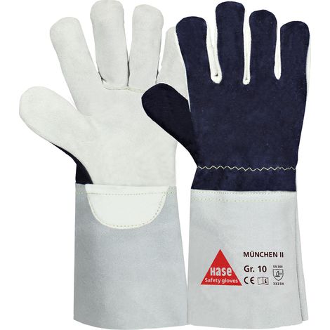 Hase Schnittschutzhandschuhe München II Größe 10, Narbenleder 6 Stk