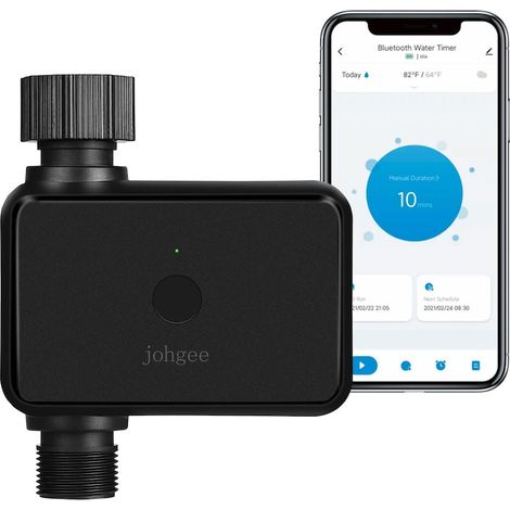 Kit d’arrosage intelligent BGHYHYHI, pilotage via appli, programmateur, passerelle domotique, étanche IP, pour jardin et pelouse (1/5)
