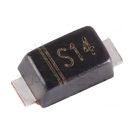 Changdian/Changjing DSS14 Schottky Diode 40V 1A, SMD diode, encapsulated chip electronic component SOD-123FL, 5 units shipped.