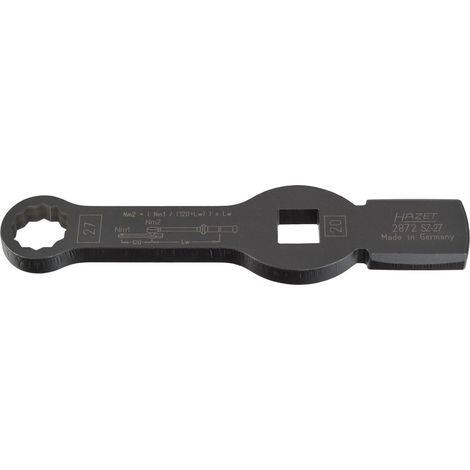 Clé polygonale à frapper à 12 pans avec 2 surfaces de frappe 2872SZ-27 27 mm HAZET (1/4)