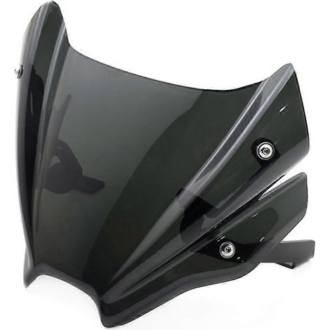 Pare-brise sport pour moto, visière fumée noire. (1/5)