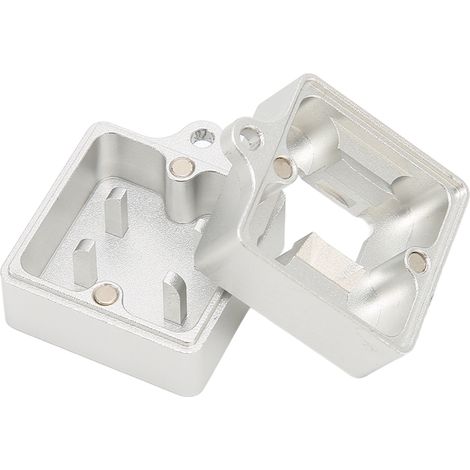 Interrupteur Magnétique en Aluminium Brossé pour Claviers Mécaniques MX, Kailh, Gateron - Finition Argentée