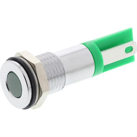 Voyant LED lumineux Vert RS PRO, dia. 8mm, 2V c.c. ( Prix pour 1 )