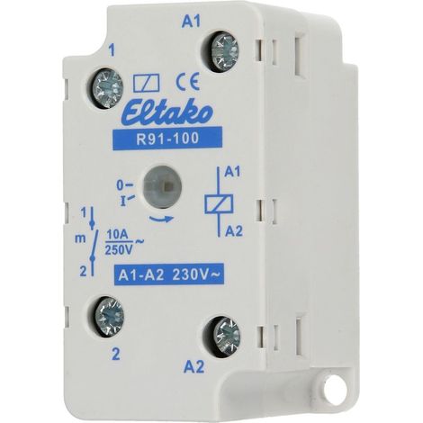 Eltako R91-100-230VAC Relè di commutazione Tensione nom.: 230 V Corrente di commut. max.: 8 A 1 NA 1 pz.