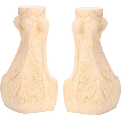 de table ensemble de pieds de meubles finement sculptés pour