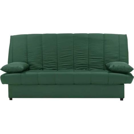 Klick-Klack-Bank 3 Plätze - 100% Baumwollstoff Grün - 190 x 92 cm - MILA - AUCUNE