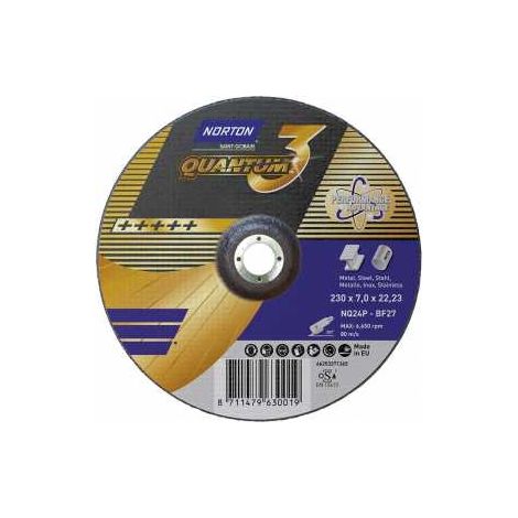 Norton Clipper Schruppscheibe Quantum gekröpft 230x7,0 (1/2)