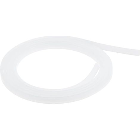 Bande de silicone souple et solide sourcing map, rouleau rectangulaire non adhésif 4 mm x 2 1 m pour
