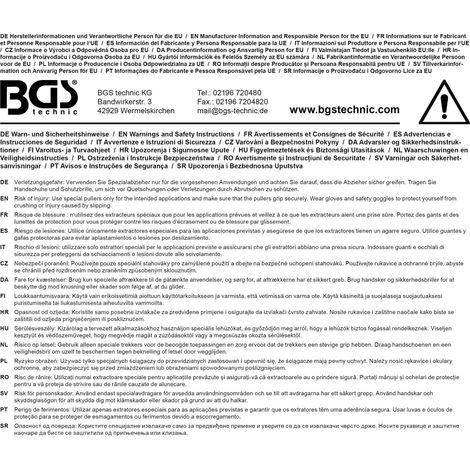 BGS  extractor  con  husillo  30  x  34  mm  para  Art.  7710  -  7710-30x34
